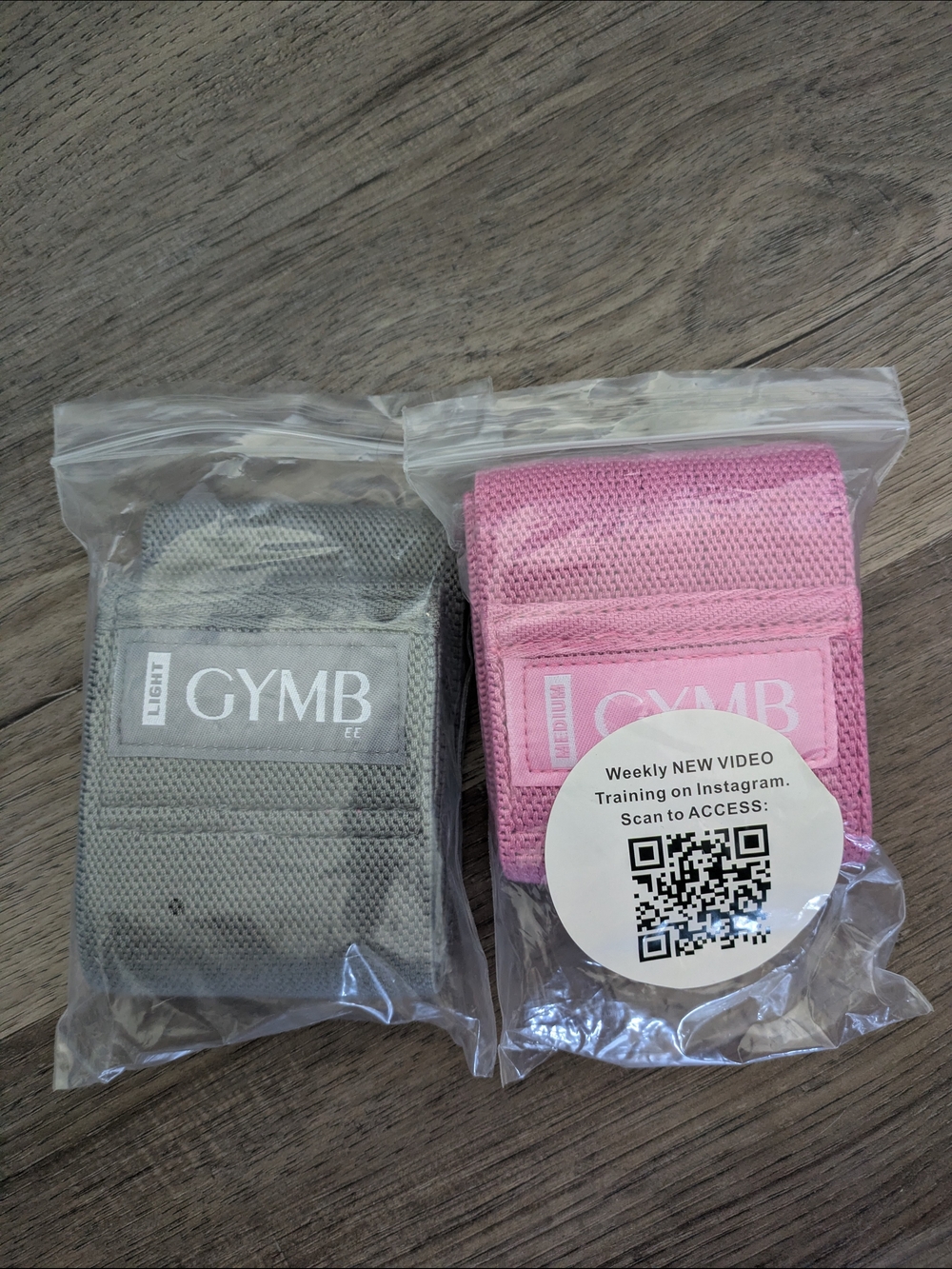 Resistance Booty Bands Set - Pink & Gray